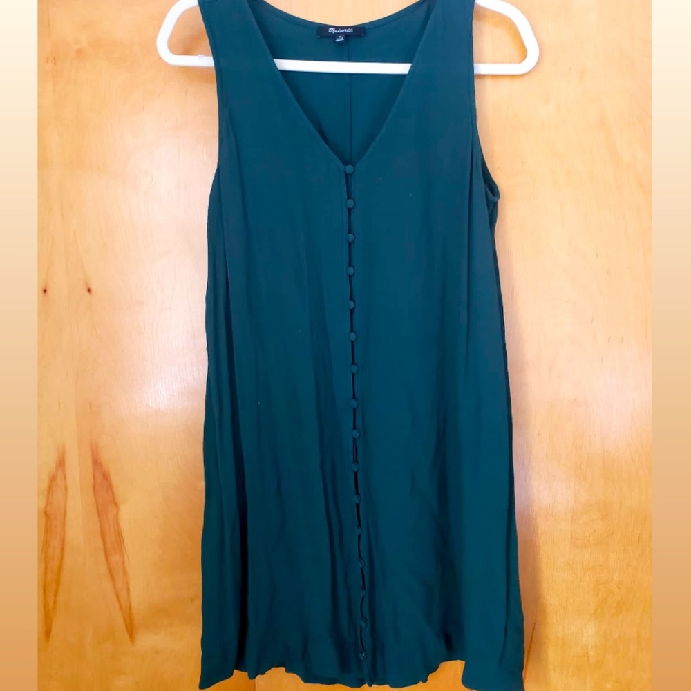 Madewell, emerald green, dress (M)